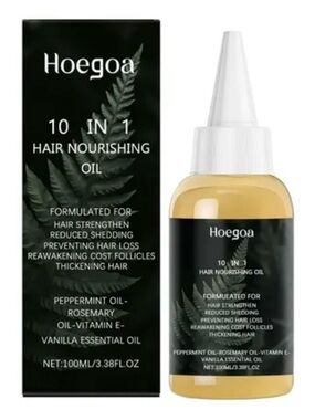 Lot of Two 10-in-1 Hair Nourishment Oil 100ml / 3.38 oz Each - Hair Growth NIB